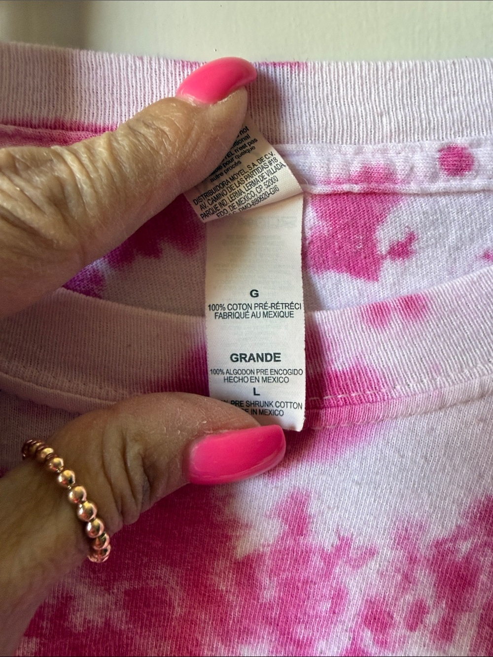 Pink Tie-Dye Graphic Tee - Picture 4 of 8